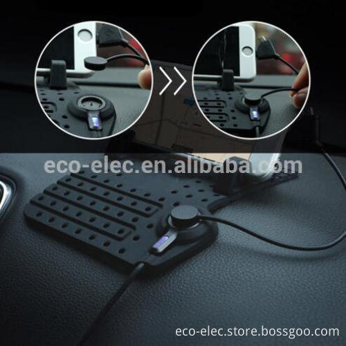 niversal Car Mobile Phone Holder With Charging Cable Dashboard Stand USB Mount Charger Cradle Non-Slip Pad For Phone GPS